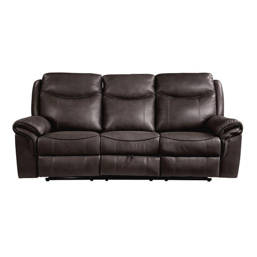 Homelegance Furniture Aram Double Glider Reclining Sofa in Brown 8206BRW-3 image