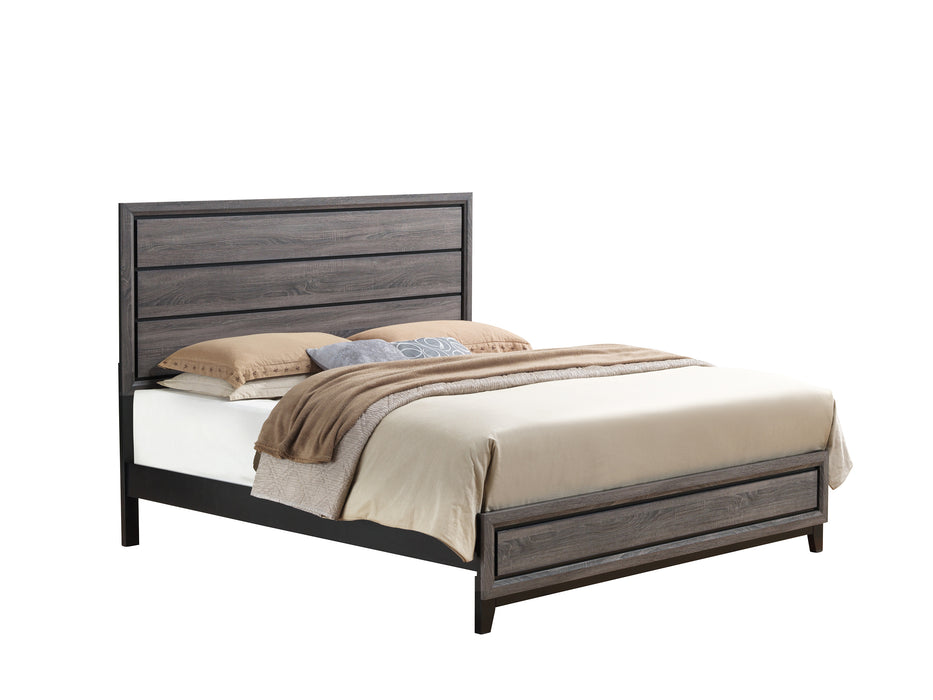 Kate Foil Grey Queen Bed image
