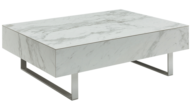 1497 White marble Coffee Table SET