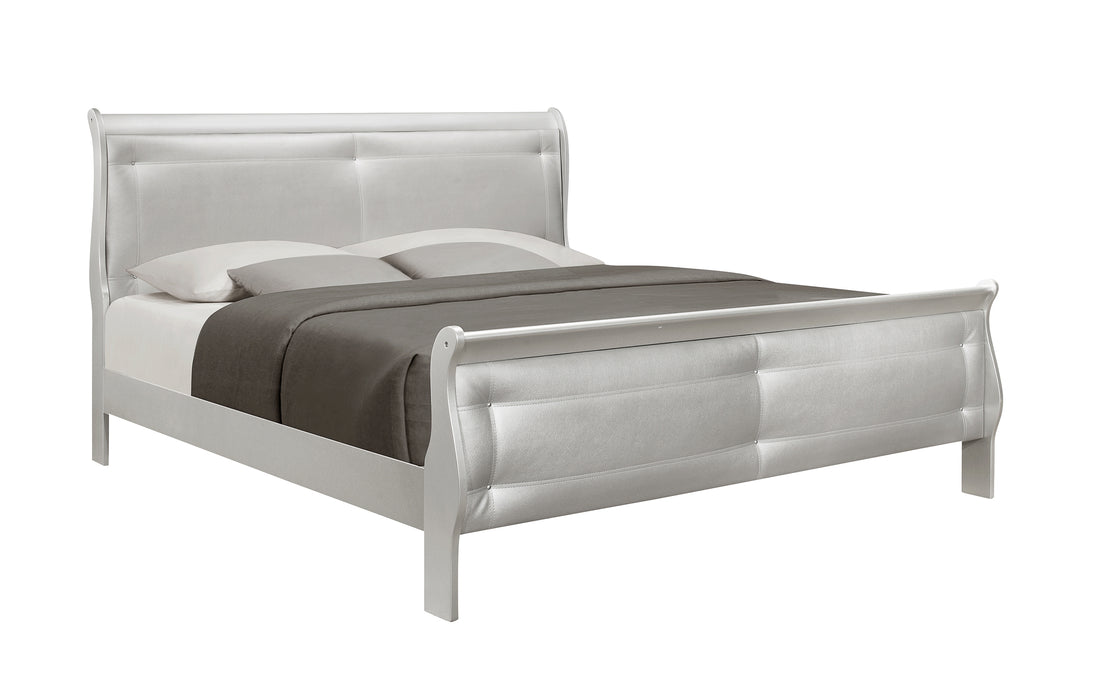 Marley Silver Full Bed Silver image