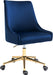 Karina Navy Velvet Office Chair image