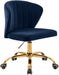 Finley Navy Velvet Office Chair image