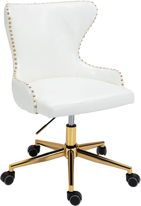 Hendrix White Faux Leather Office Chair image