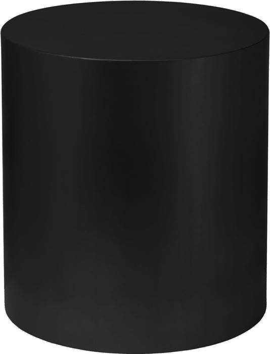 Cylinder Matte Black End Table image