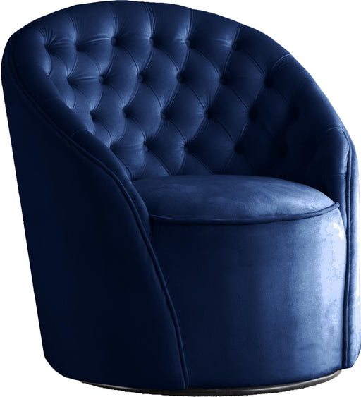 Alessio Navy Velvet Accent Chair image