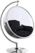 Luna Black Durable Fabric Acrylic Swing Chair image