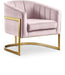 Carter Pink Velvet Accent Chair image