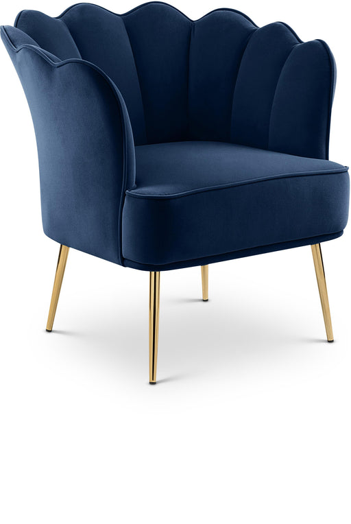 Jester Navy Velvet Accent Chair image