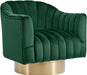 Farrah Green Velvet Accent Chair image