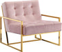 Pierre Pink Velvet Accent Chair image