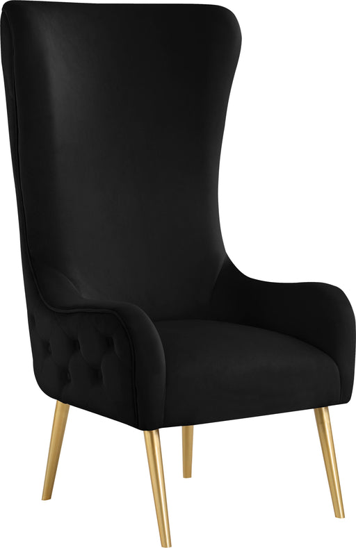 Alexander Black Velvet Accent Chair image