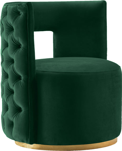 Theo Green Velvet Accent Chair image