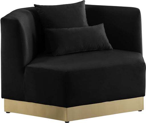 Marquis Black Velvet Chair image