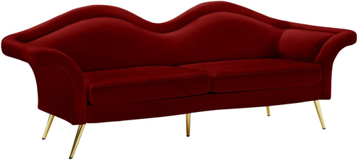Lips Red Velvet Sofa image