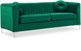 Isabelle Green Velvet Sofa image