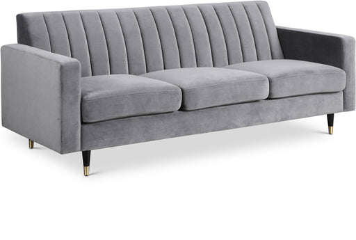 Lola Grey Velvet Sofa image