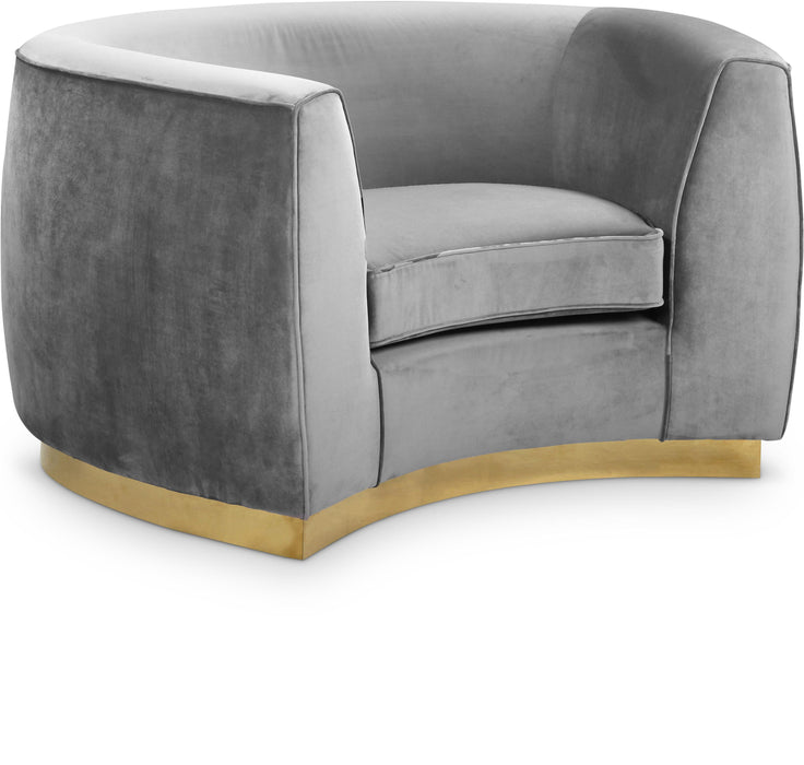 Julian Grey Velvet Chair image