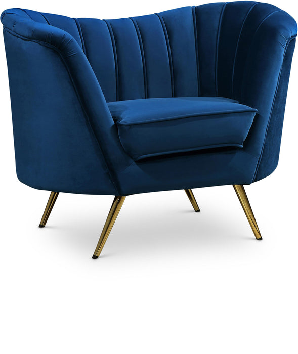 Margo Navy Velvet Chair image
