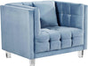 Mariel Sky Blue Velvet Chair image