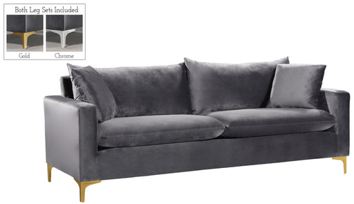 Naomi Grey Velvet Sofa image