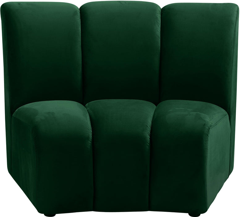 Infinity Green Velvet Modular Chair image