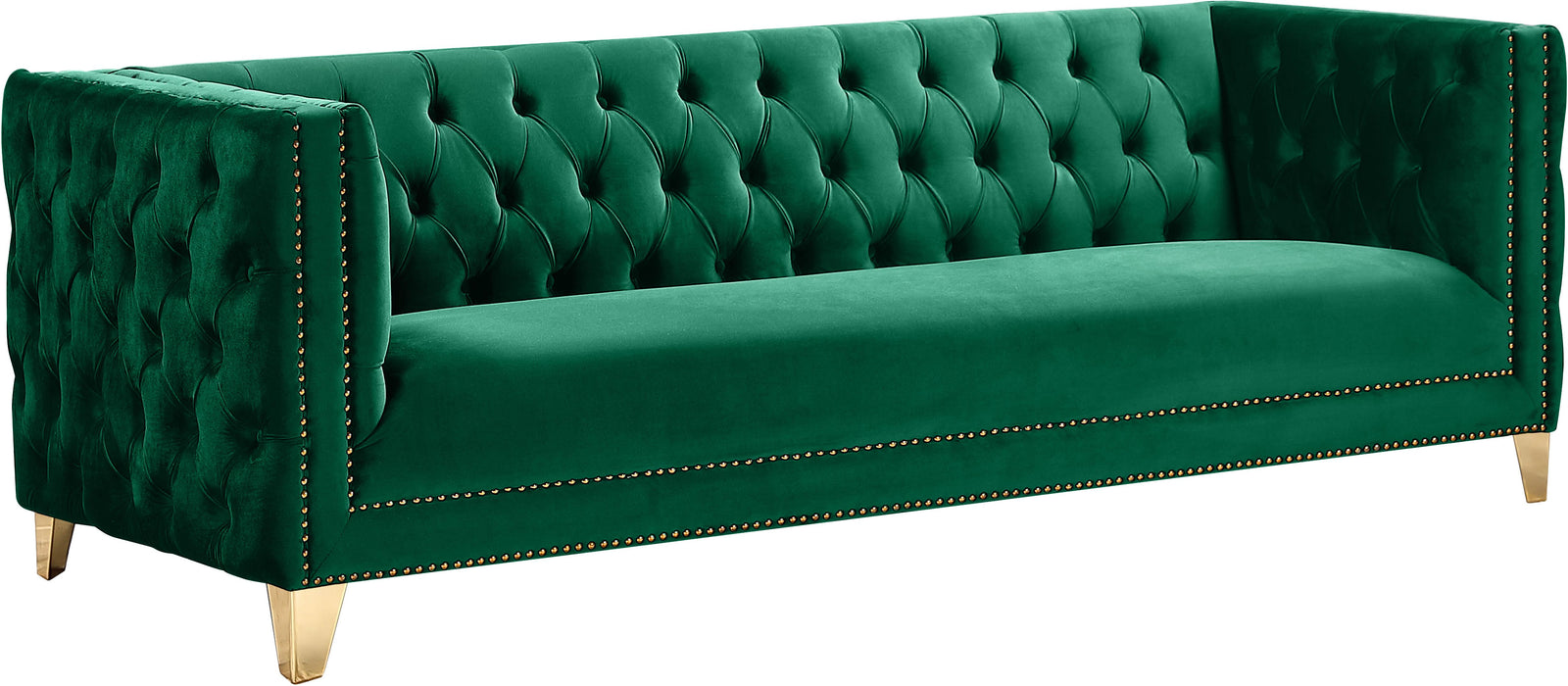 Michelle Green Velvet Sofa image