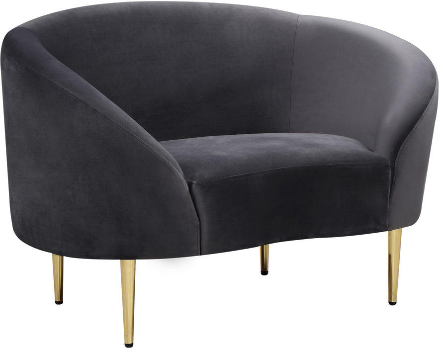 Ritz Grey Velvet Chair image