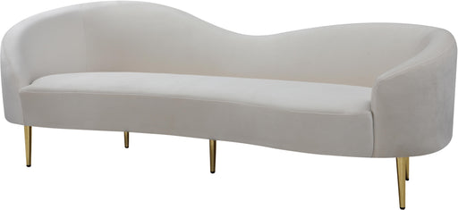 Ritz Cream Velvet Sofa image