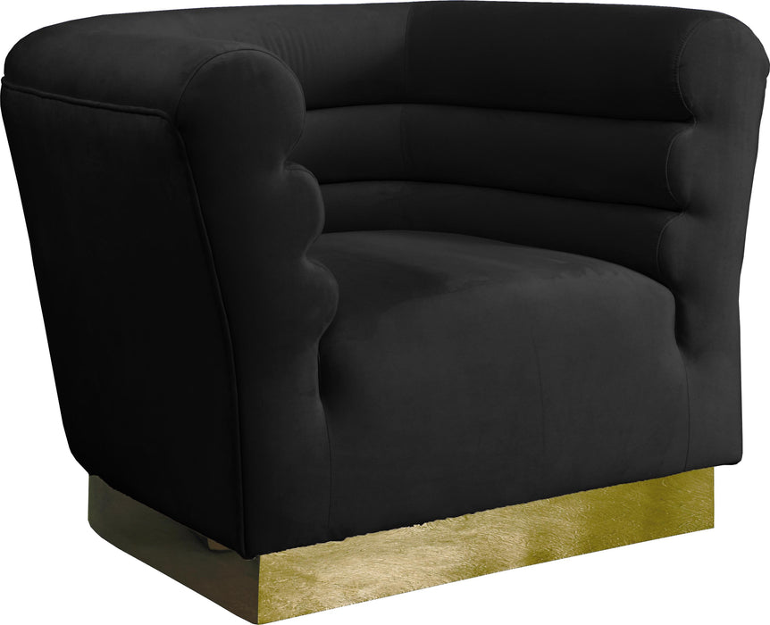 Bellini Black Velvet Chair image
