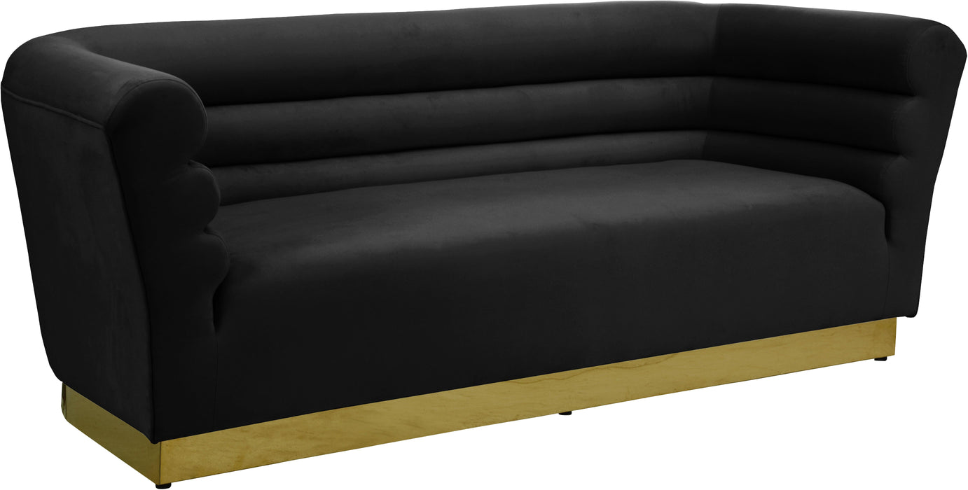 Bellini Black Velvet Sofa image