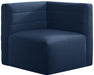 Quincy Navy Velvet Modular Corner Chair image
