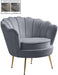 Gardenia Grey Velvet Chair image