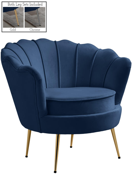Gardenia Navy Velvet Chair image