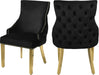 Tuft Black Velvet Dining Chair image