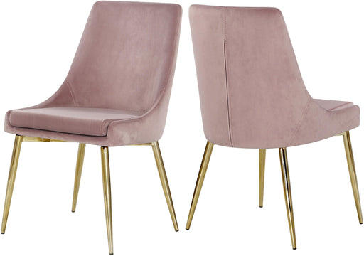 Karina Pink Velvet Dining Chair image