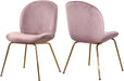 Paris Pink Velvet Dining Chair image