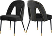 Akoya Black Velvet Dining Chair image