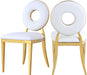Carousel White Faux Leather Dining Chair image
