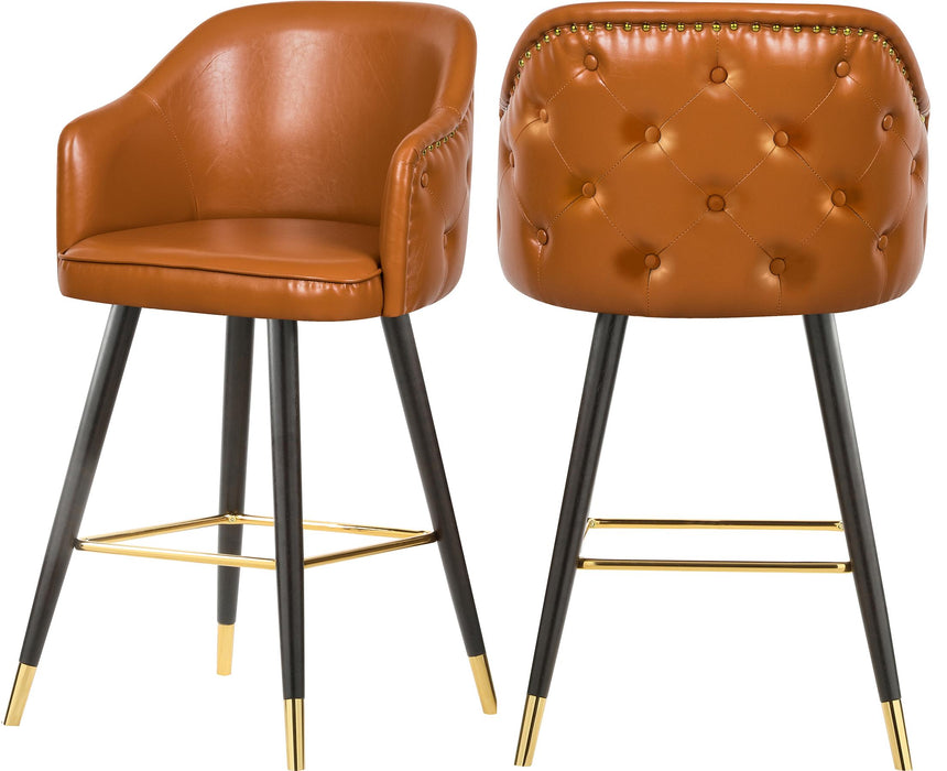 Barbosa Cognac Faux Leather Counter/Bar Stool image