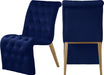 Curve Navy Velvet Dining Chair image