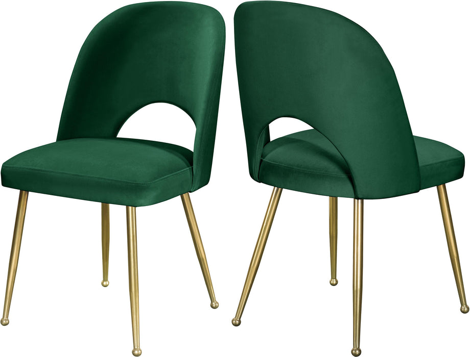Logan Green Velvet Dining Chair image