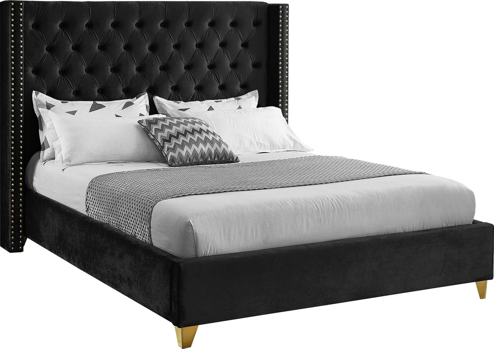 Barolo Black Velvet King Bed image