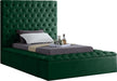 Bliss Green Velvet Twin Bed (3 Boxes) image