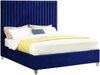 Candace Navy Velvet King Bed image
