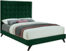 Elly Green Velvet King Bed image