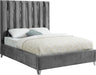 Enzo Grey Velvet King Bed image