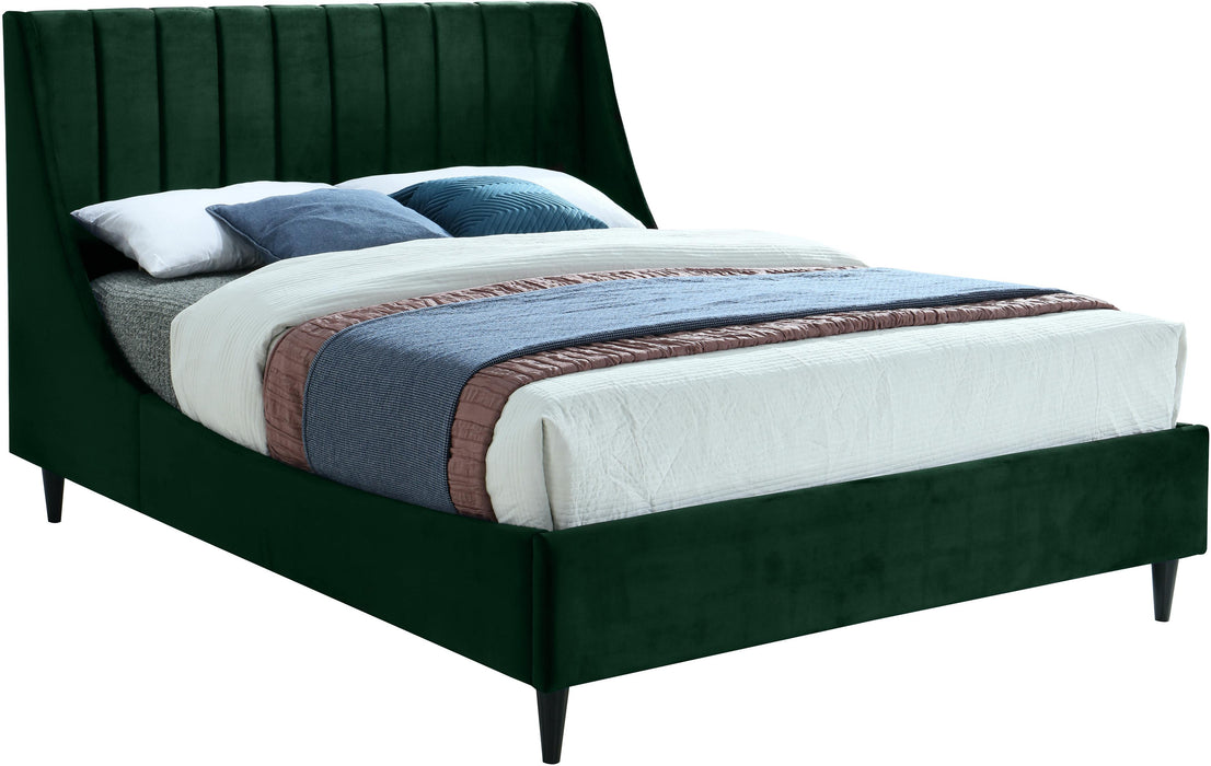 Eva Green Velvet Queen Bed image