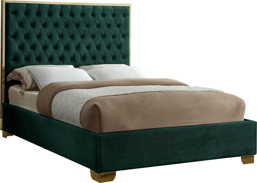 Lana Green Velvet Queen Bed image