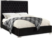 Lexi Black Velvet Full Bed image