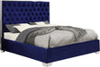 Lexi Navy Velvet Full Bed image
